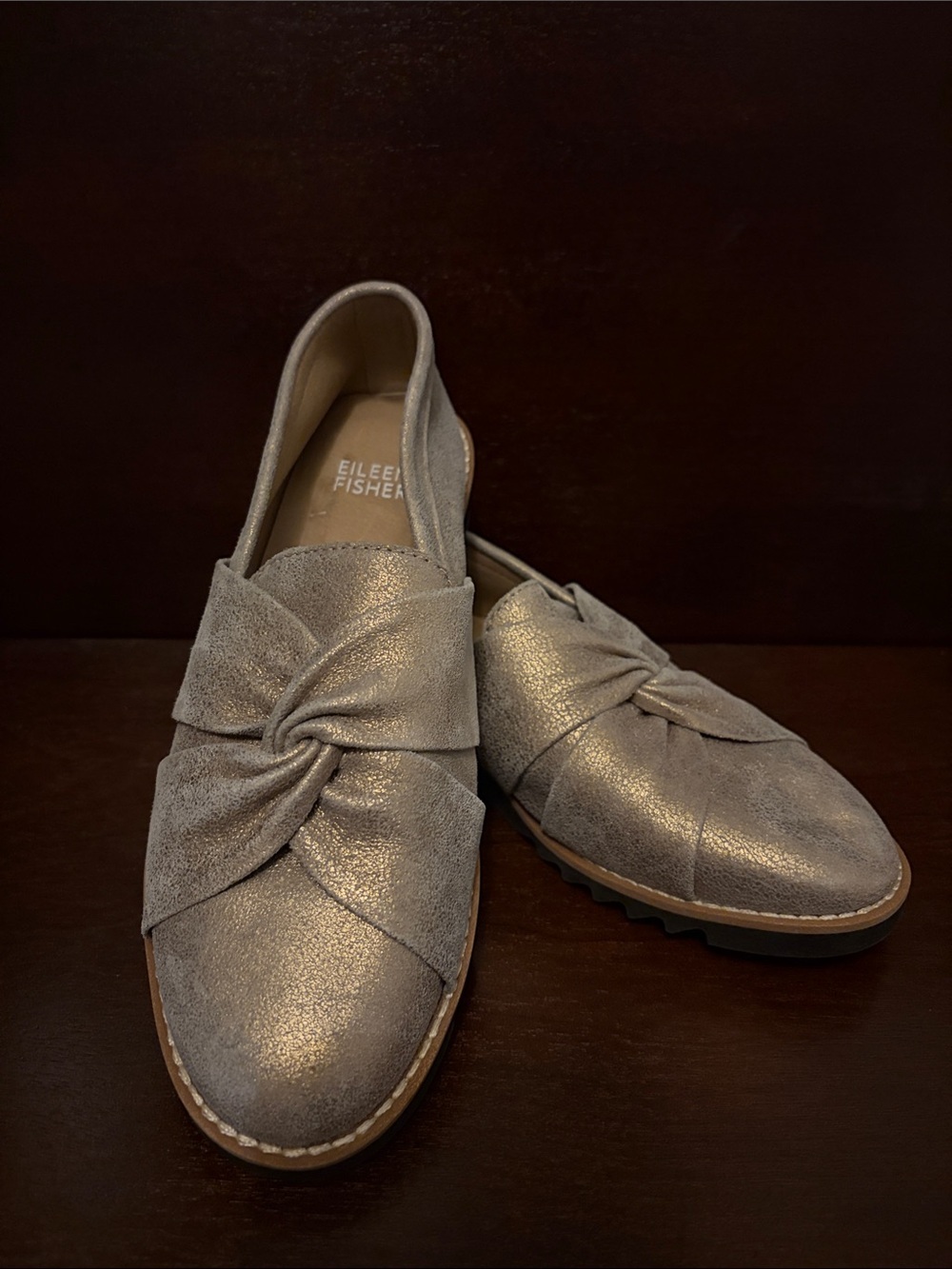 Eileen Fisher Metallic Knot w/ Shimmer -Sz 5 (Fits like 5.5/6)